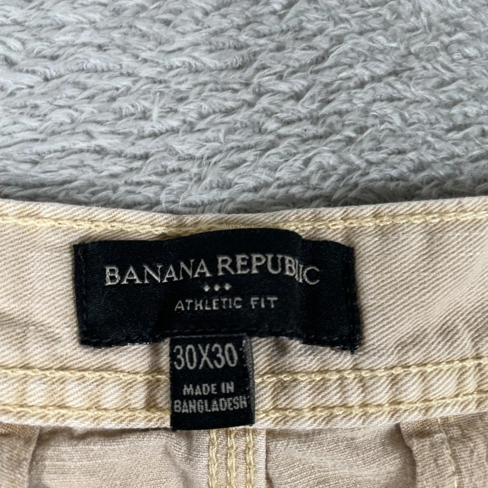 Banana Republic Athletic Fit Jeans Mens 30x30 Twill Light Tundra‎ Tan